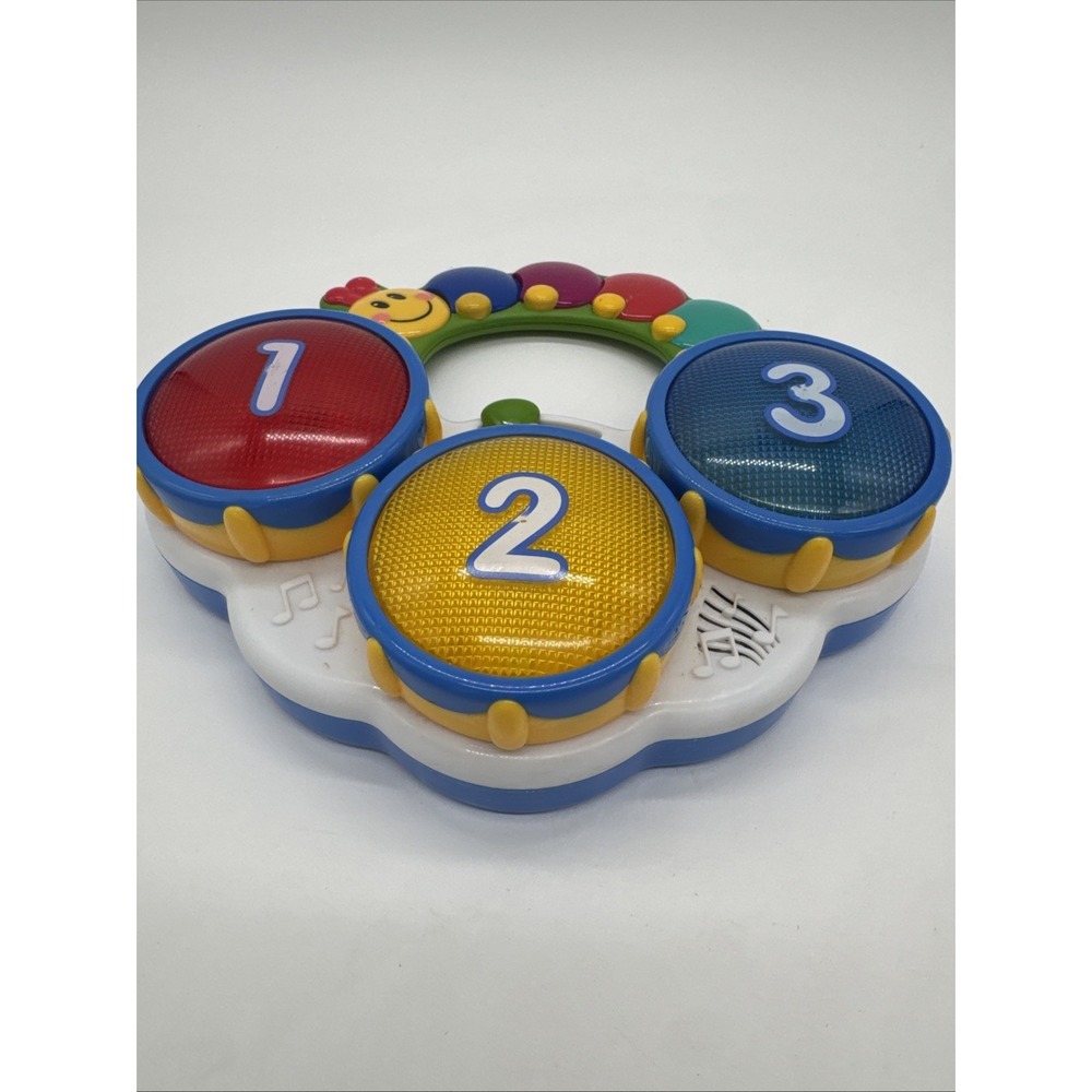 Baby Einstein Discovery Drums Color Music Sounds Toy 3 Languages Works - Picture 2 of 10